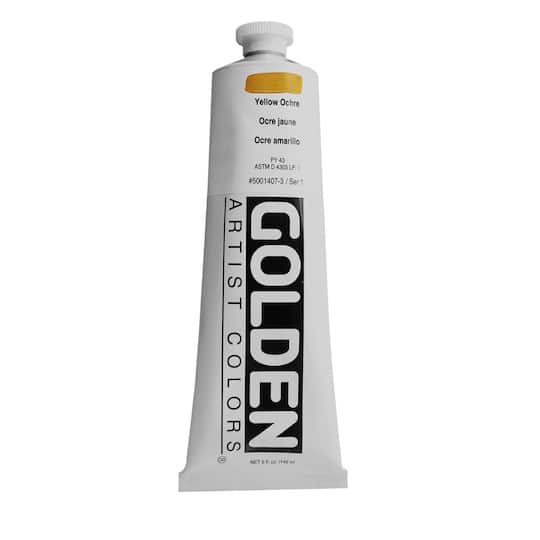 Golden Heavy Body Acrylics 5 oz Paint in 1407 Yellow Ochre | Michaels